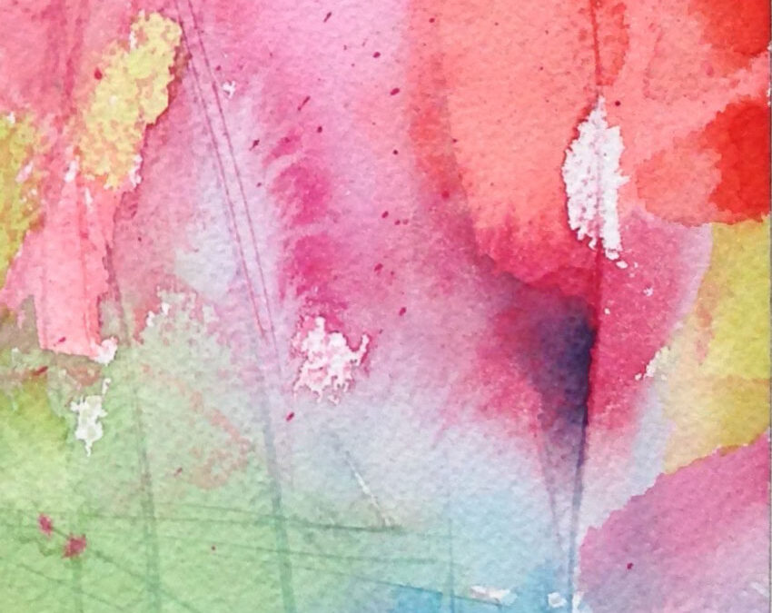 metamorfose IV  Watercolor 10x25cm 2020