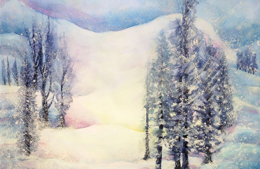 Snow  Watercolor 29x37cm 2021