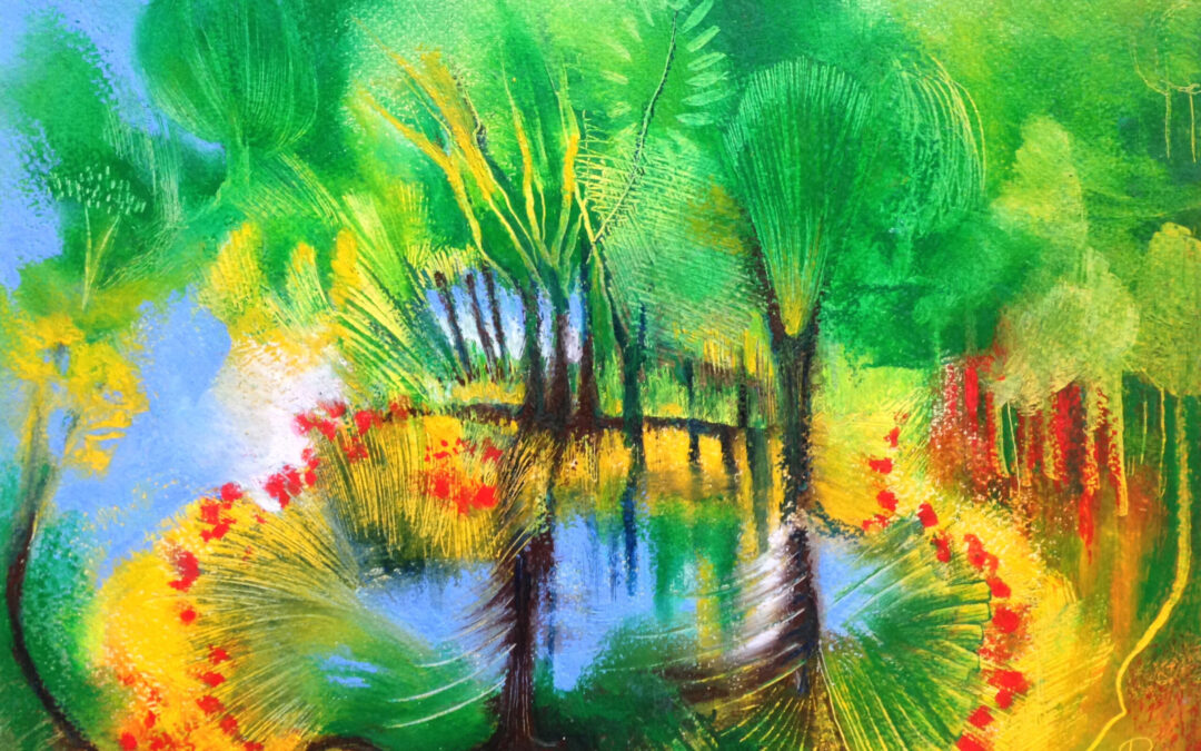 Summer  Oil pastel,21×29,7cm 2020