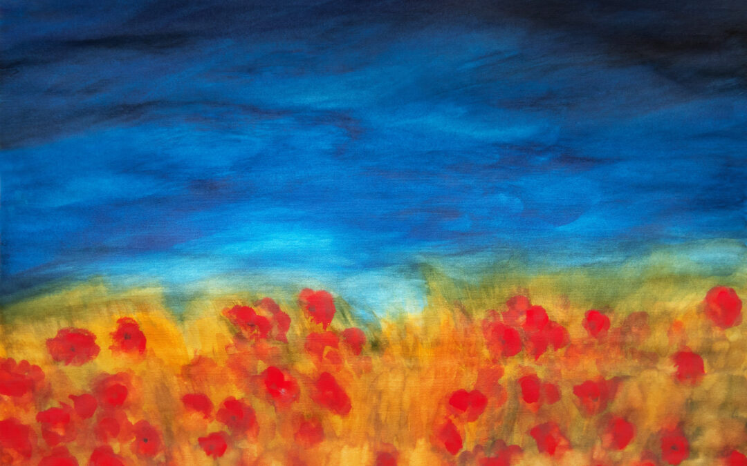 Night Poppies – watercolor on paper 33x45cm 2011