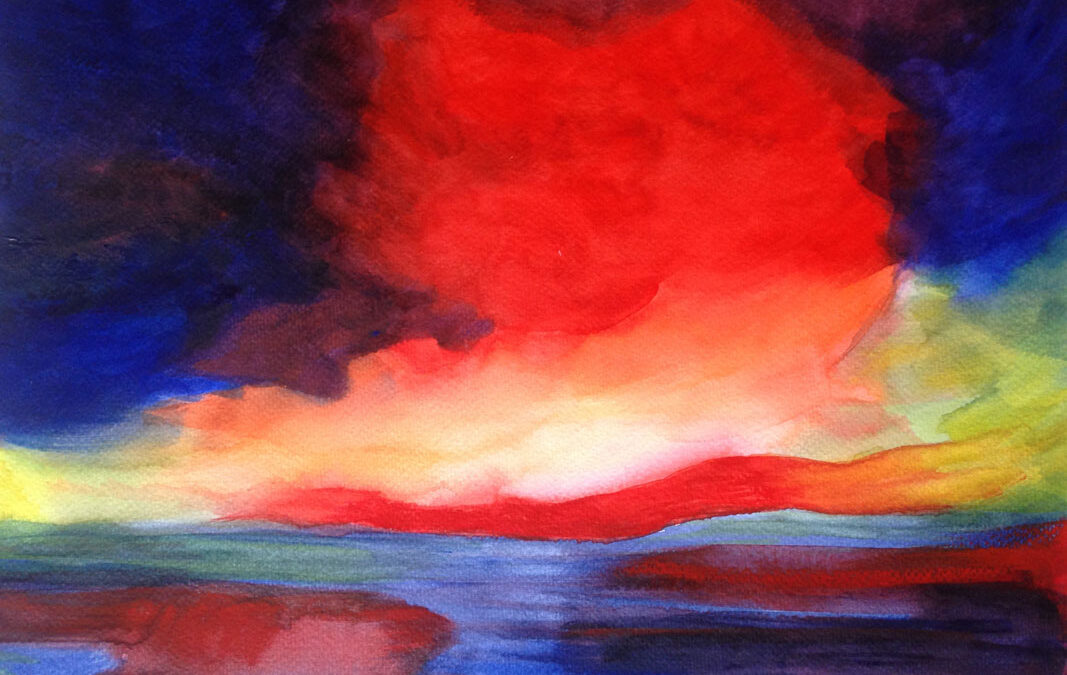 Homage to Nolde I   Watercolor  39.7x30cm2021